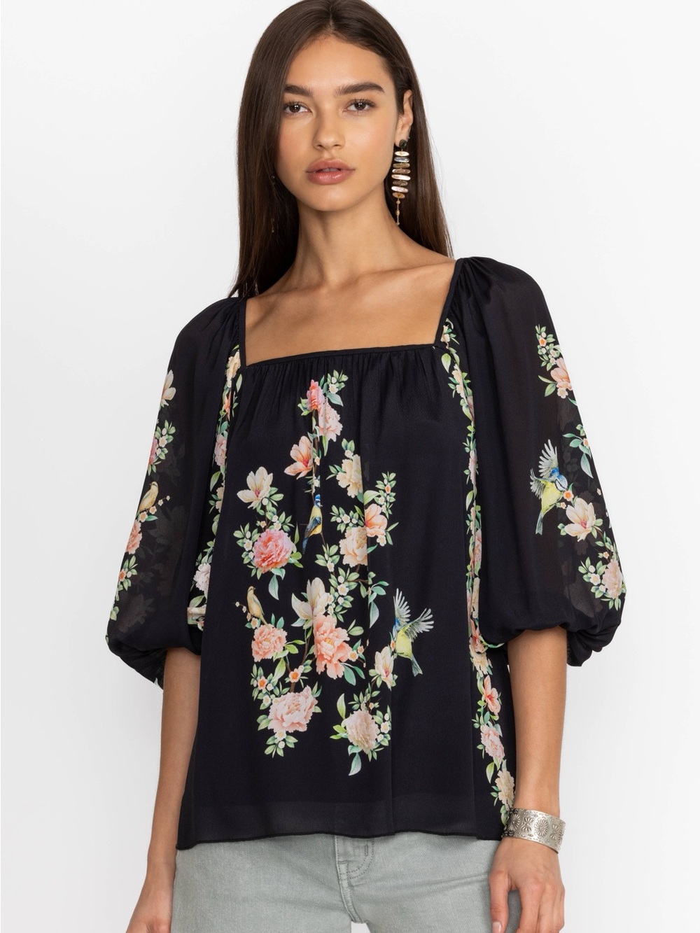 Johnny Was BYRDIE VISCOSE BLOUSE S